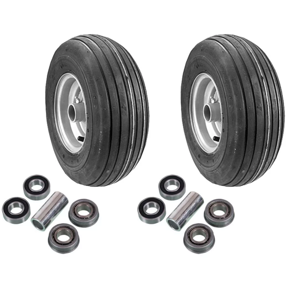RAParts 2 pk. 13X650X6 4PLY Wheel Assembly 10202 97166 Silver (#D65) fits Dixie Chopper