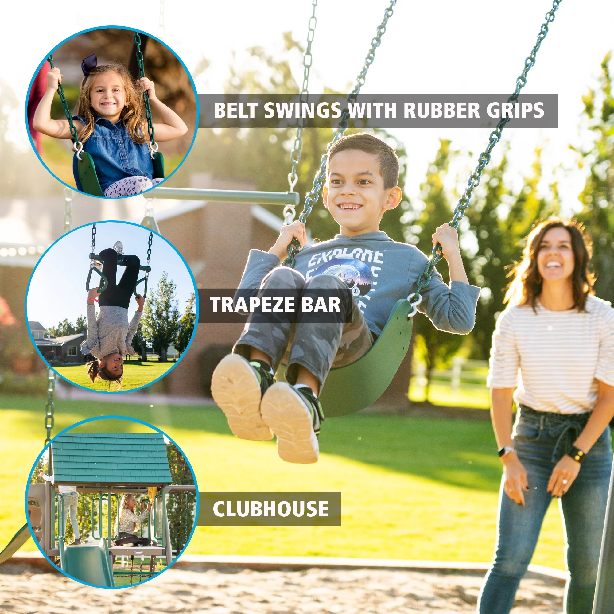 Lifetime Big Stuff Swing Set (Earthtone), 90042