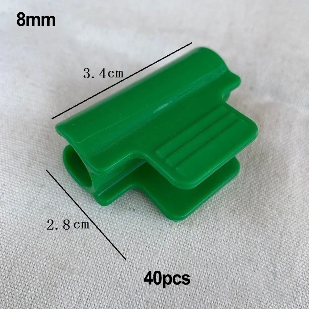 40/50 Pcs Greenhouse Clamps Plastic Cover Netting Tunnel Film Hoop Clips Garden