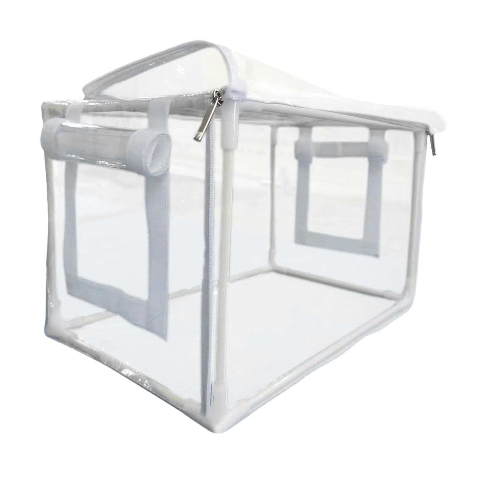 kesoto Still Air Box Gardening Greenhouse for Gardening Plants Easy Storage Waterproof Easy to Use Clear Foldable PVC Greenhouse Cover