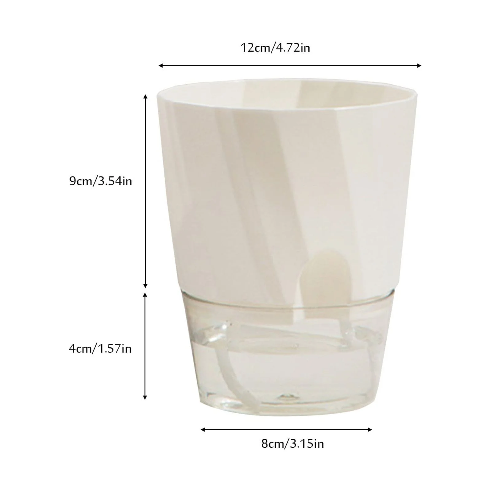 Mother's Day Sale Clearance - Self Watering Planter African Violet Pots Clear Plastic Automatic Watering Planter Flower Pot Square Plant Pot For All House Plants Succulents Herb