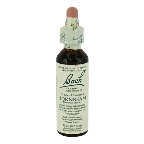 Bach Original Flower Essences For Nervous Tension, Hornbeam 0.7 Oz, 6 Pack