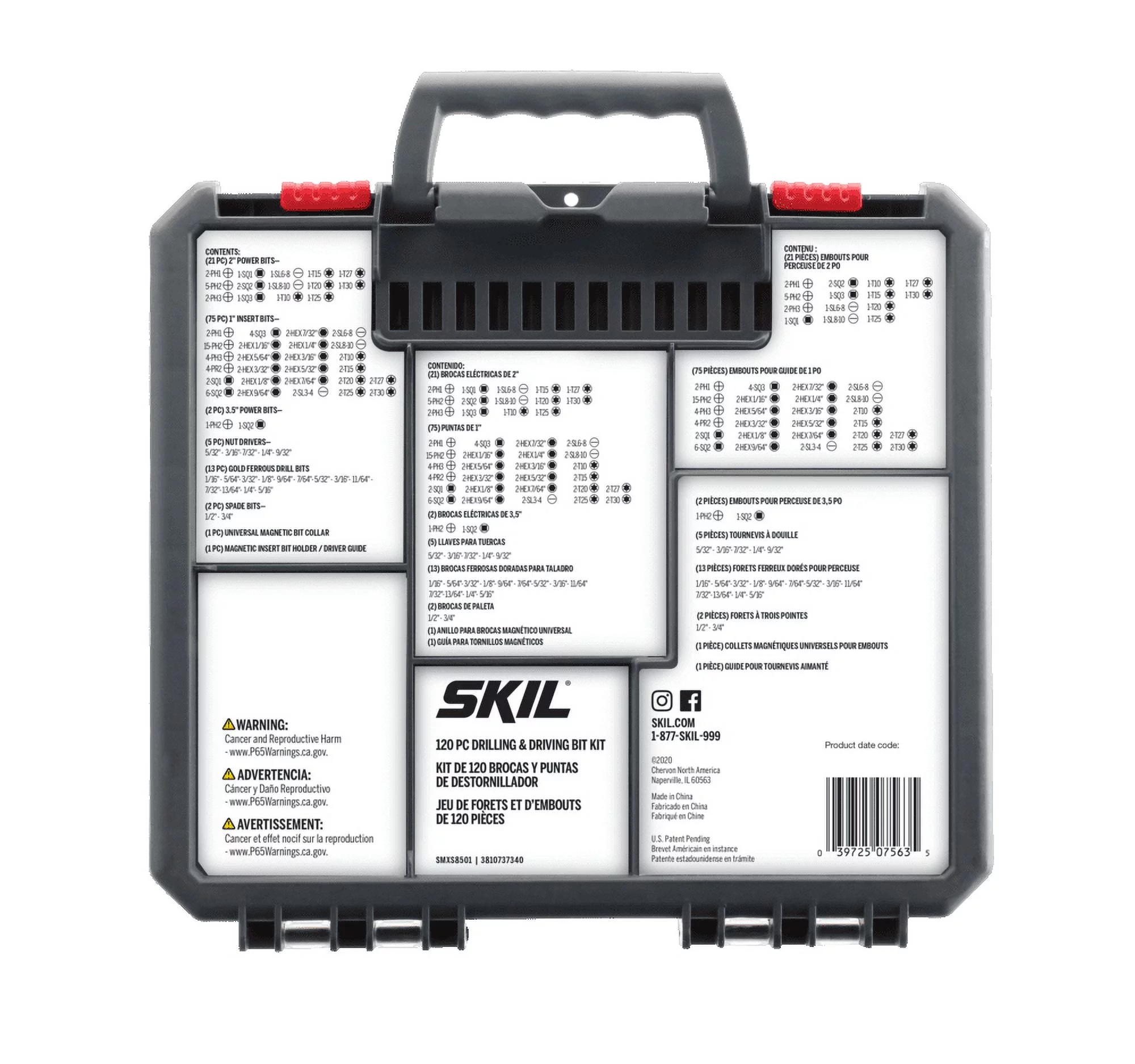 SKIL 120-Piece Drilling & Driving Set with Bit Grip, SMXS8501