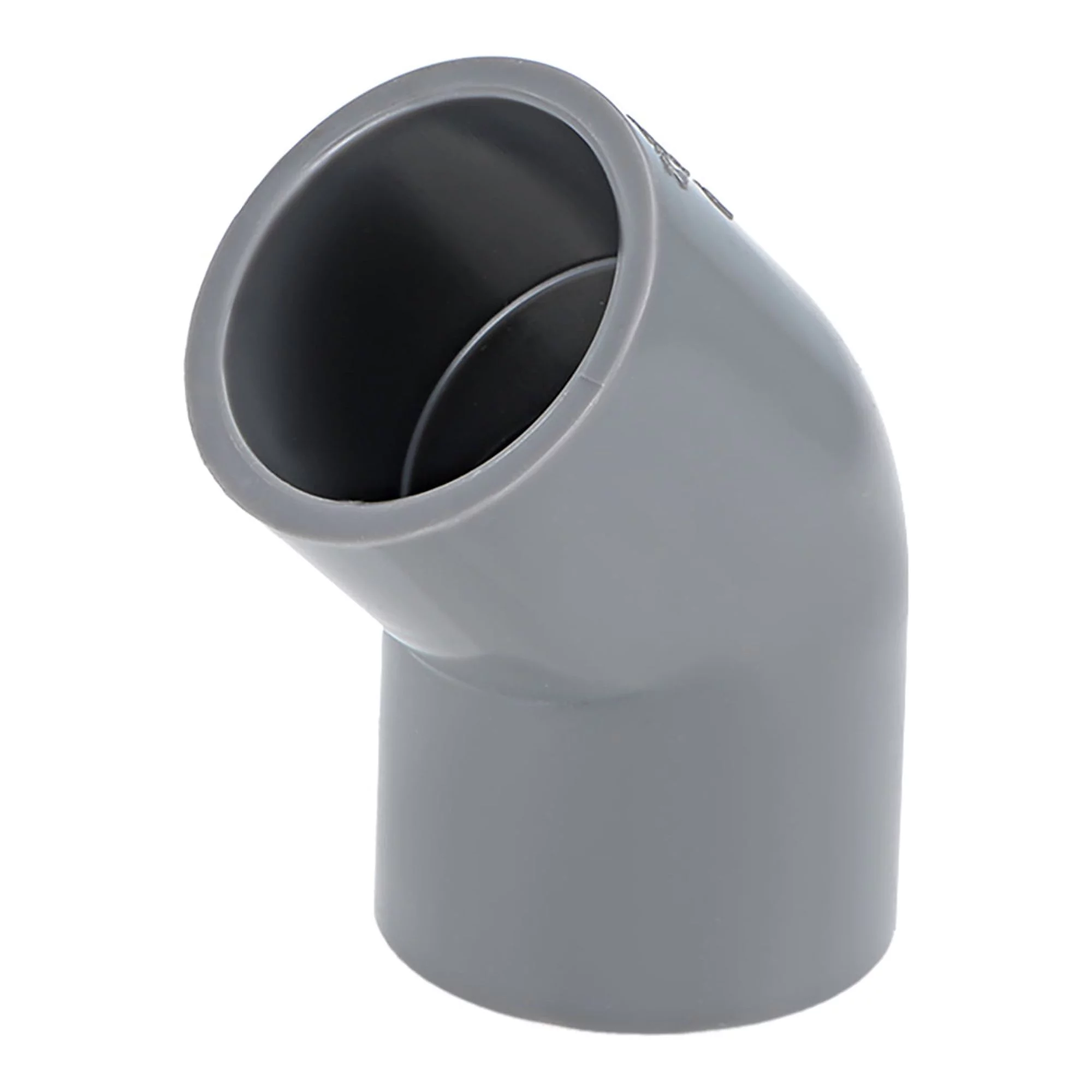 PVC Pipe Fitting,45 Degree Elbow,Gray,3/4-Inch Socket 10pcs
