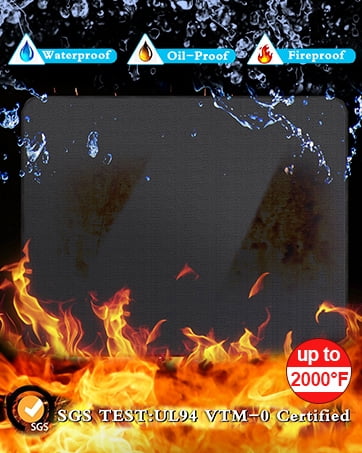 UBeesize Large 65 x 48 inches Under Grill Mat for Outdoor Grill,Double-Sided Fireproof Grill Pad for Fire Pit,Indoor Fireplace Mat Fire Pit Mat,Oil-Proof Waterproof BBQ Protector for Decks and Patios