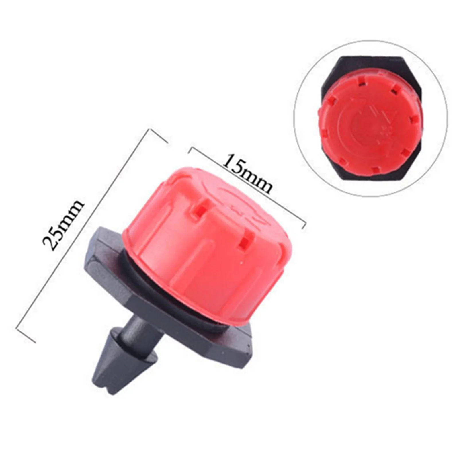 Arealer 100Pcs Garden Drip Irrigation Sprinklers Emitter Dripper Drip Head