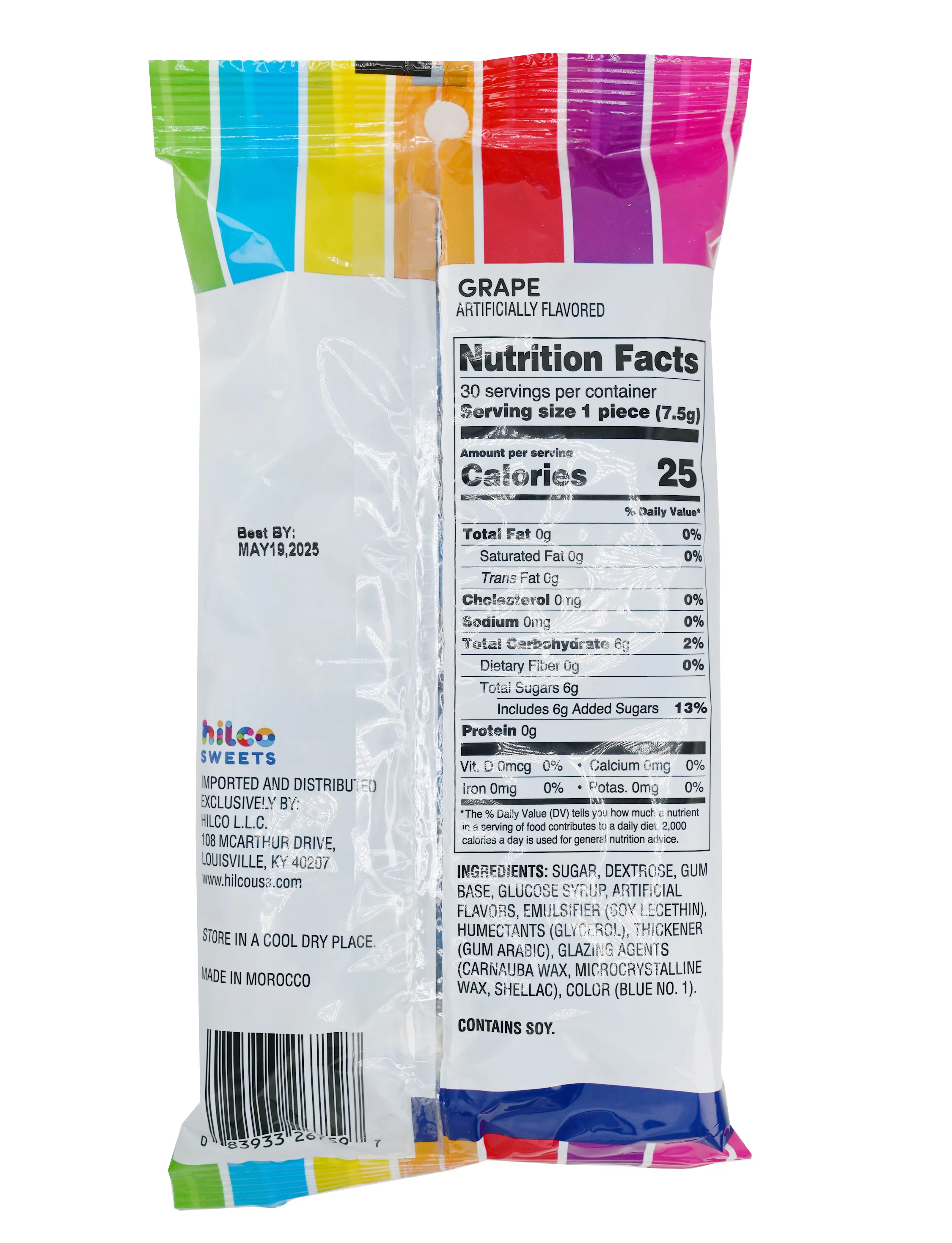 Hilco Grape Gumballs, 8 oz Regular Size, Chewing Gum