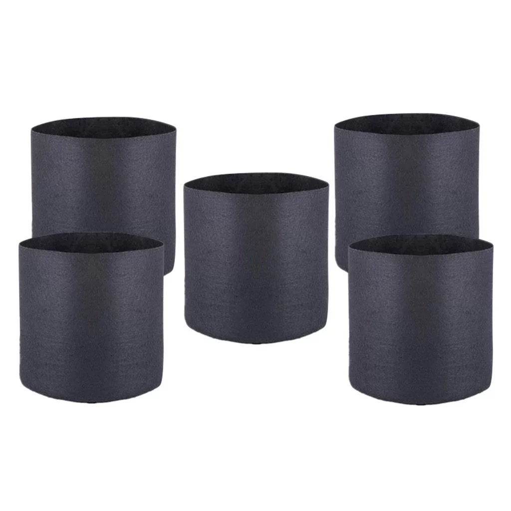 5 /2/3/5/ Gallon Aerated Fabric Grow Pots Growing Bags with Handles 1 Gallon