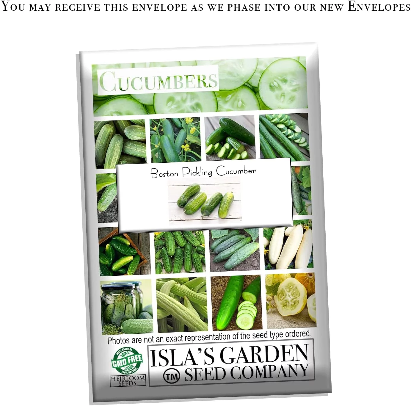 Boston Pickling Cucumber Seeds, 100 Heirloom Seeds Per Packet, Non GMO Seeds, Isla's Garden Seeds
