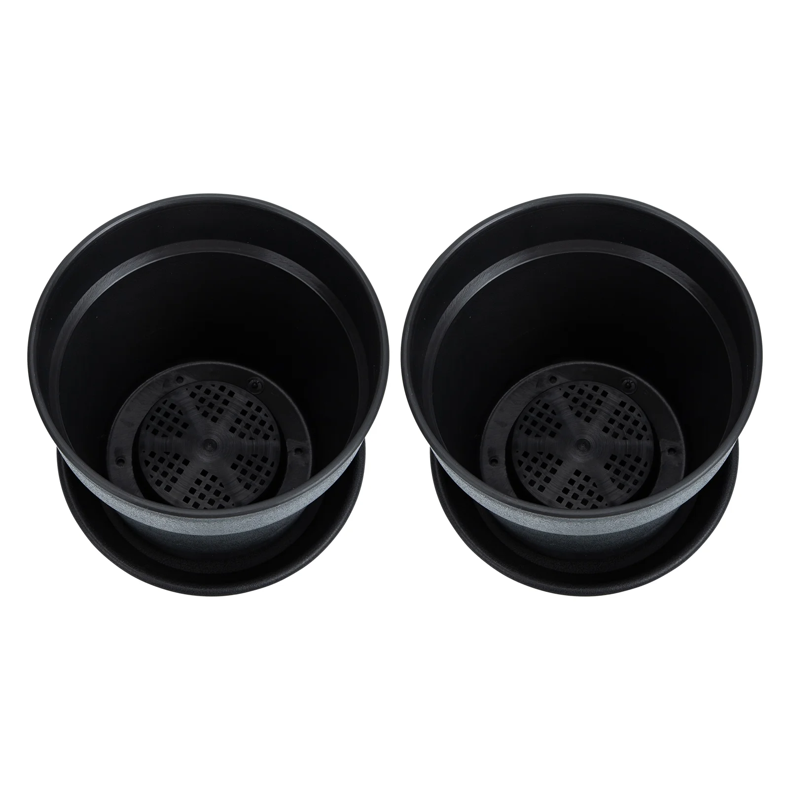 2 Sets Ceramic Lookwith Tray Orchids Pots Indoor Plant Planter for Plants Decor Vintage Green Dill Pp