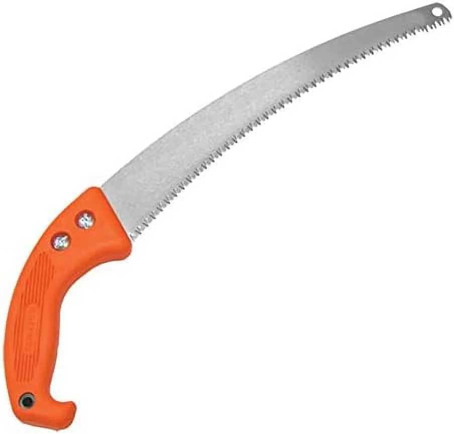 Pruning Hand Saw With Orange Handle, 13 Inch