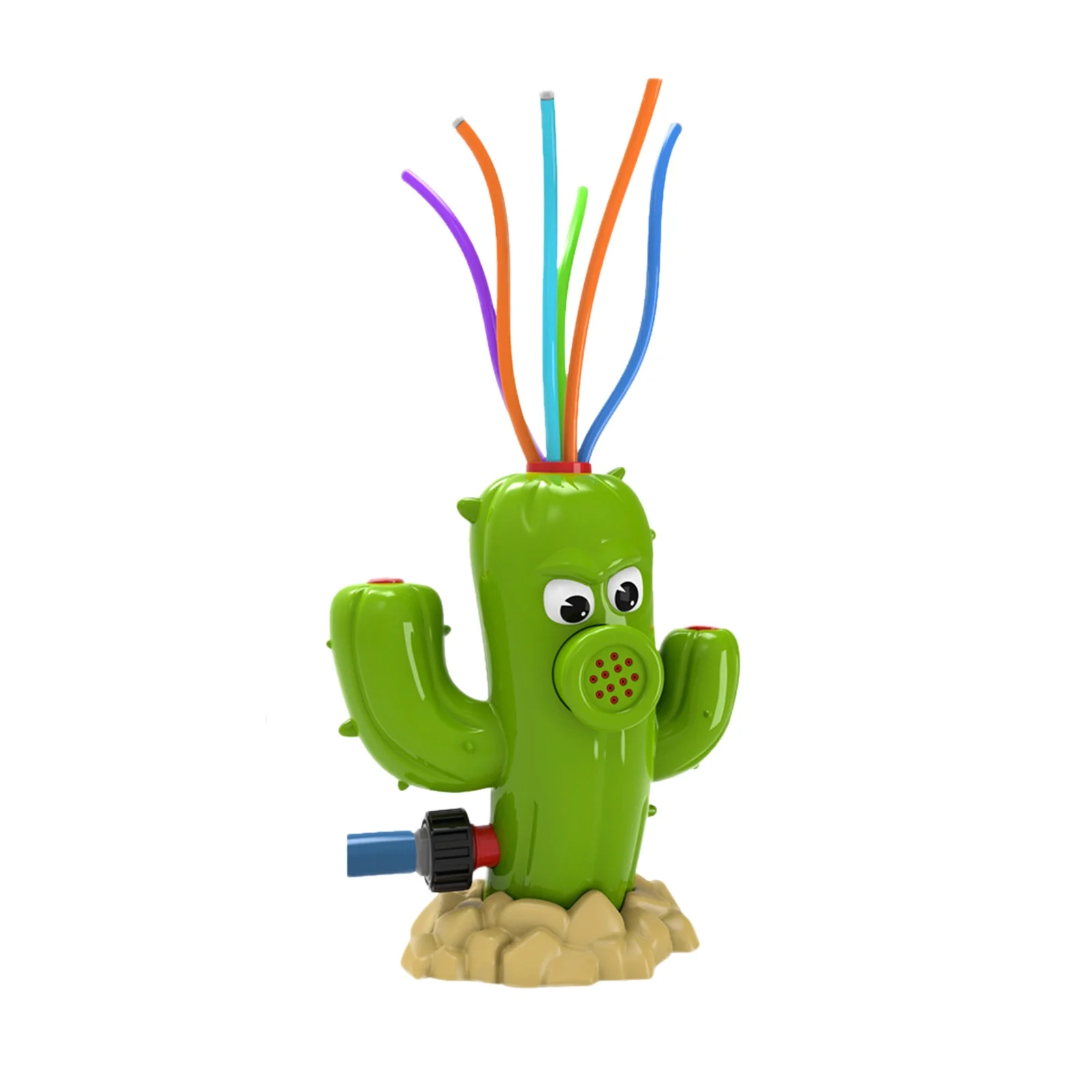 XIANXIAN Rotating Nozzle Cactus Garden Sprinkler 360 Rotating Sprinkler Large Area Coverage Adjustable Weighted Gardening Watering System