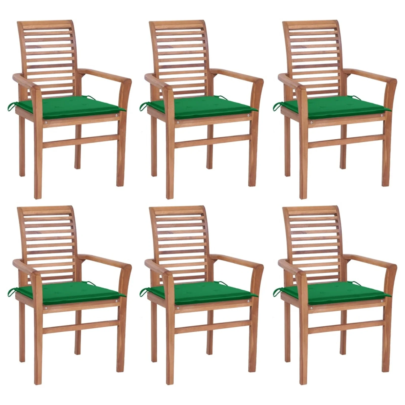 Andoer parcel,Deck FurnitureFurniture Deck Furniture Pcs With Cushions With Cushions Teak Chairs With Cushion Set Of 6 Patio BalconyWooden Chairs With WoodChair Of 6 Wooden