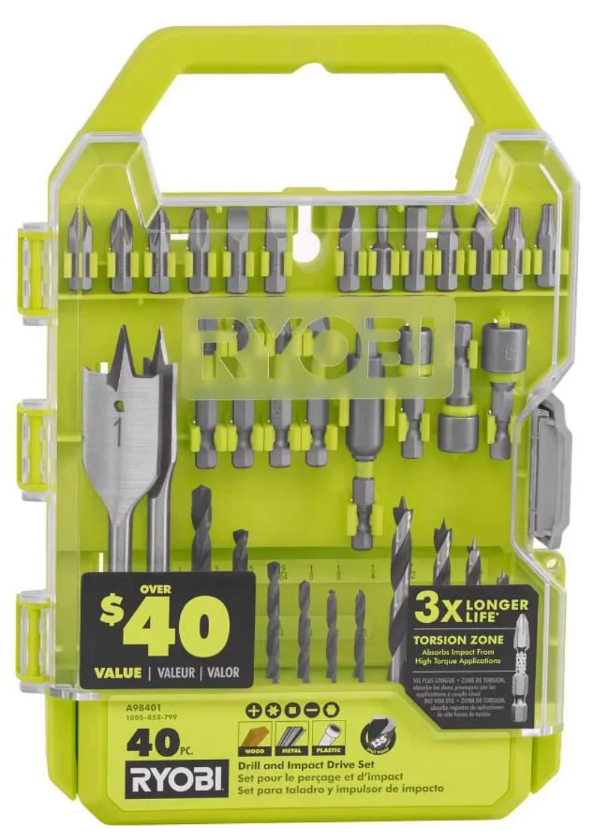 RYOBI Drill and Impact Drive Kit (40-Piece)