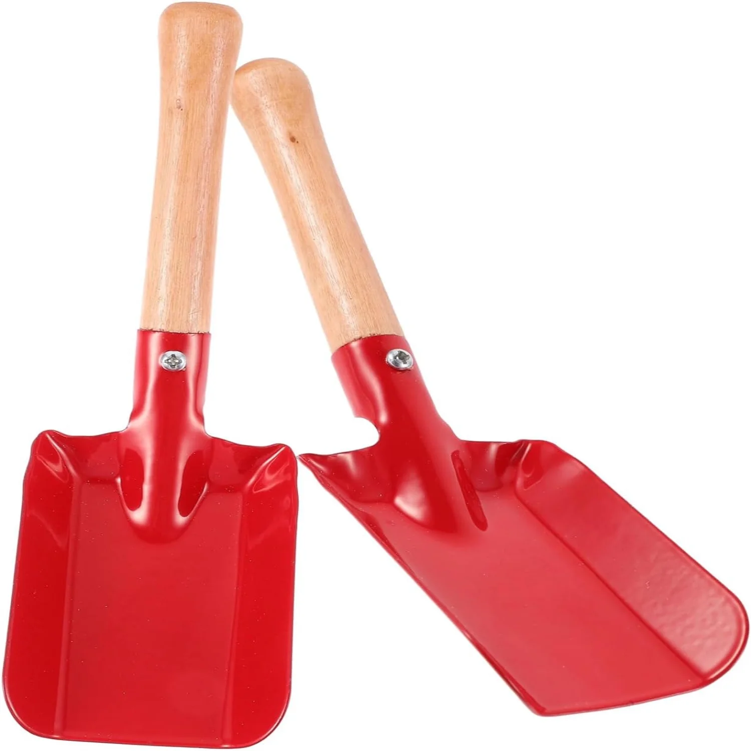 2pcs Wooden Handle Shovel Hand Tools Gardening Shovel Tool Gardening Soil Dig Tool Gardening Iron Shovel Small Gardening Shovel Garden Trowel Wrought Iron Gardening Supplies