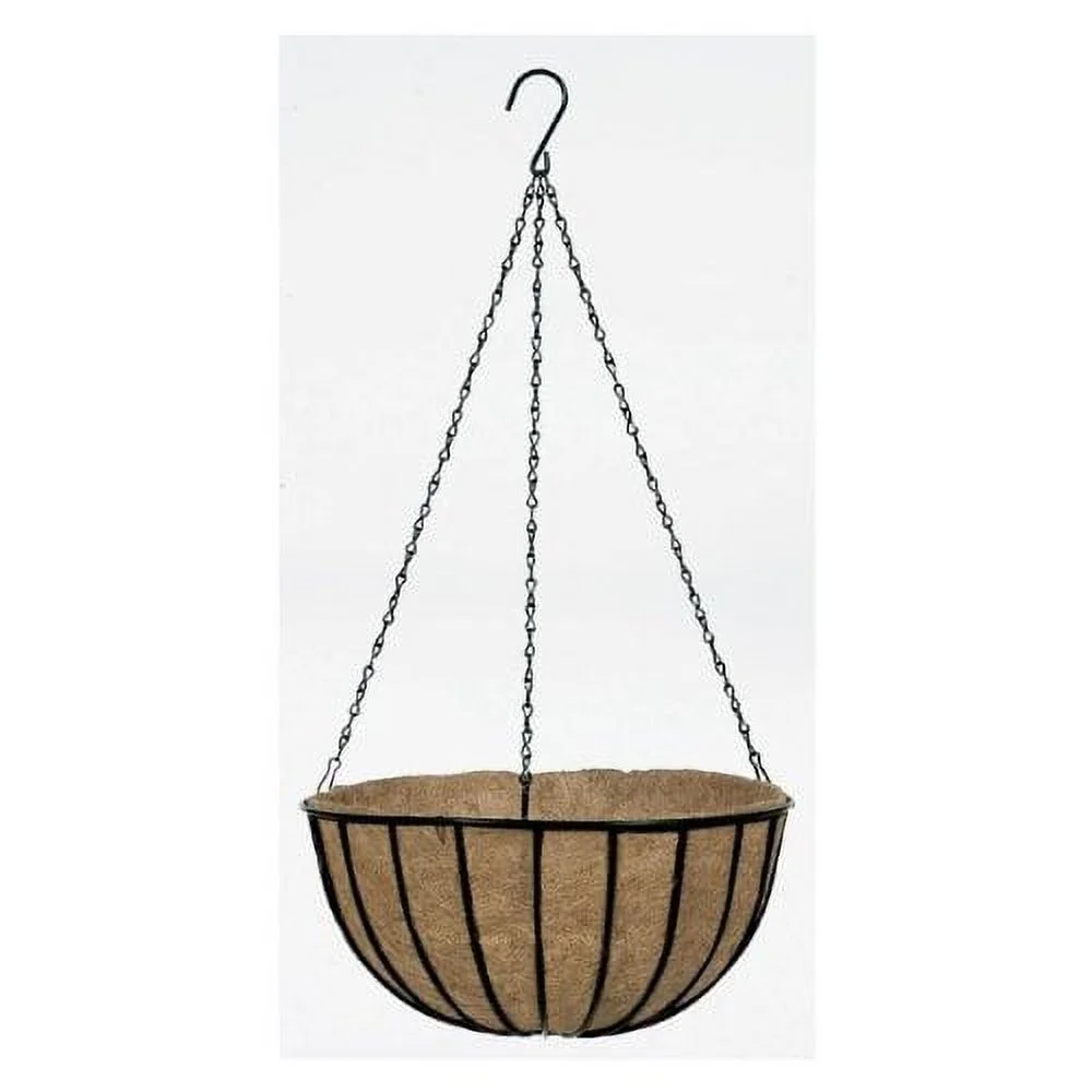 Gardman 12 in. D Steel Hanging Basket Black