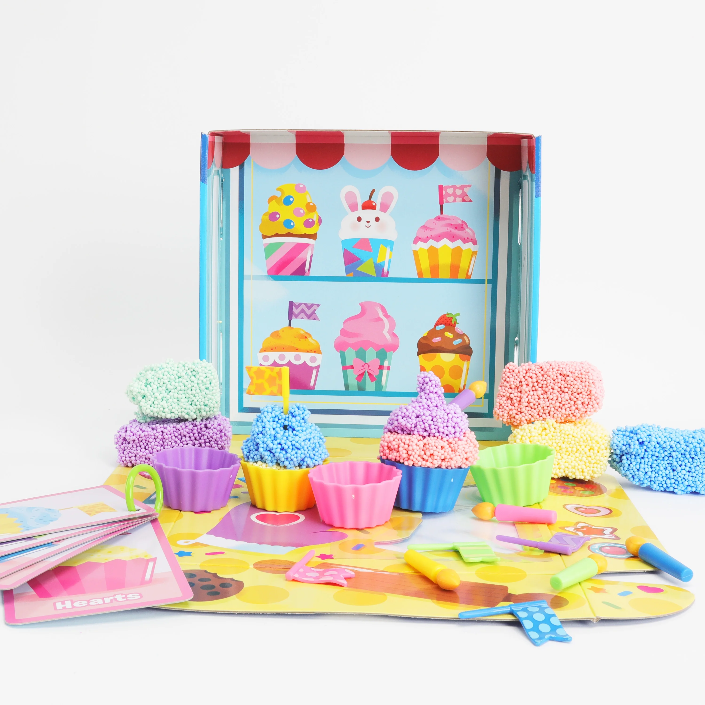 Educational Insights Playfoam Cupcake Cafe Set, with 5 Colors of Playfoam, Fidget & Sensory Toy, Ages 3+