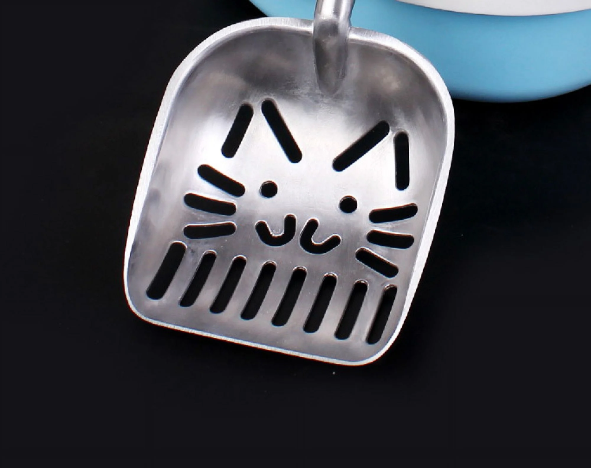 Cat litter shovel, durable cat litter, small hole cat feces shovel, cat litter shovel metal