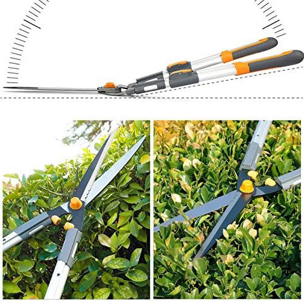 AIRAJ Telescopic Hedge Clippers & Shears,Extendable Hedge Clippers Heavy Duty,7.5