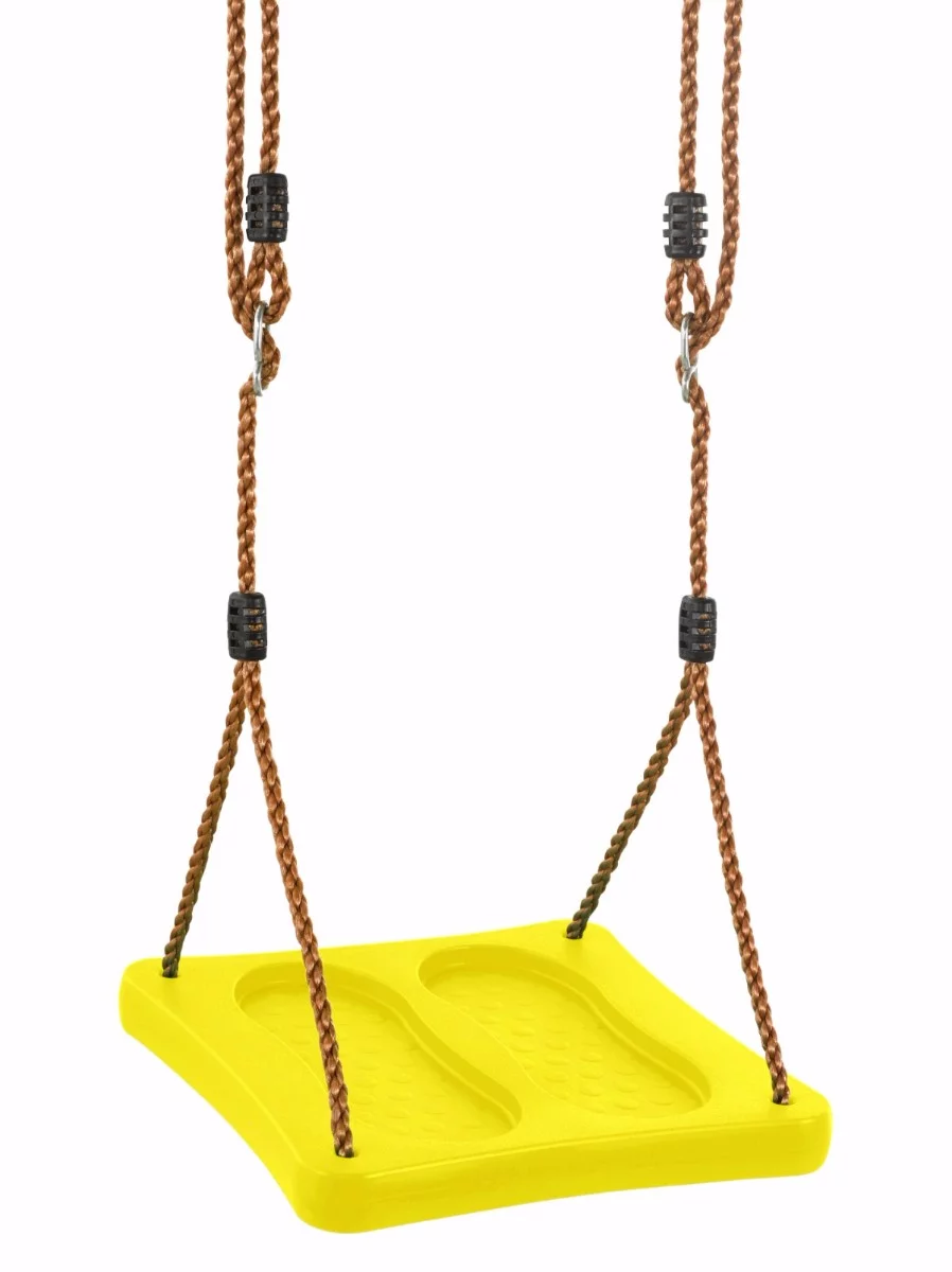 Machrus Swingan One Of A Kind Standing Swing Tree Swing With Adjustable Ropes - Fully Assembled - Yellow