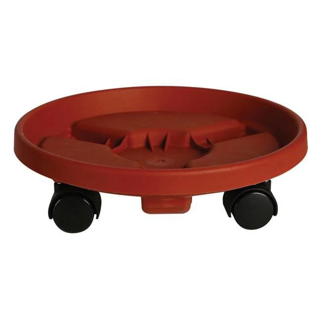 14 in. Round Plant Caddie Saucer, Terra Cotta