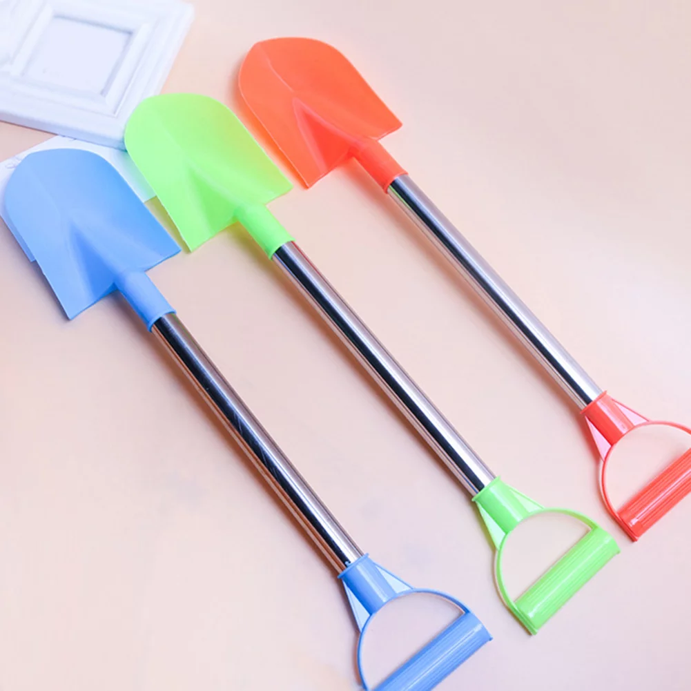 huntermoon 3 Pcs Beach Shovels Seaside Sand Plastic Spade Beach Game Tools Children Holiday Gift Toy