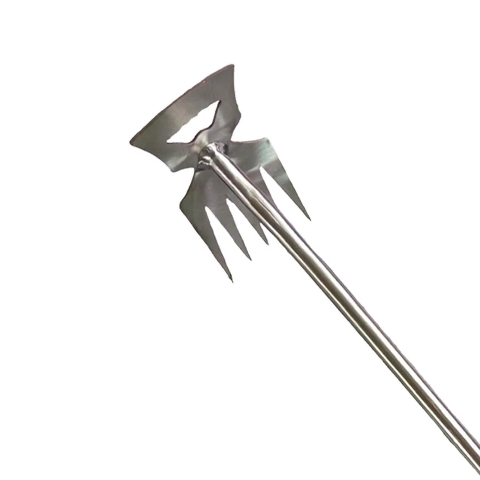 Patio Weeders Weeding Remover Tool 5 Tines Lightweight Dual Purpose Garden Lawn Care Multifunctional Weeder for Planting Bonsai Courtyard black wood handle