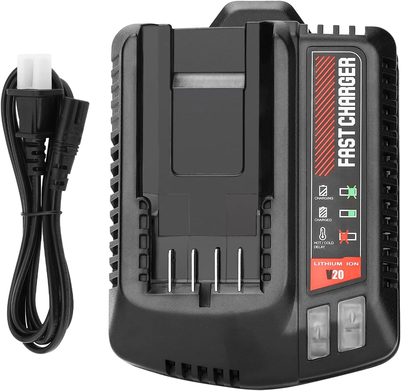 20V Max Battery Charger Replacement for Craftsman Lithium Batteries CMCB104 CMCB101 CMCB204 CMCB202 CMCB201 CMCB209 CMCB205 CMCB102 CMCB100