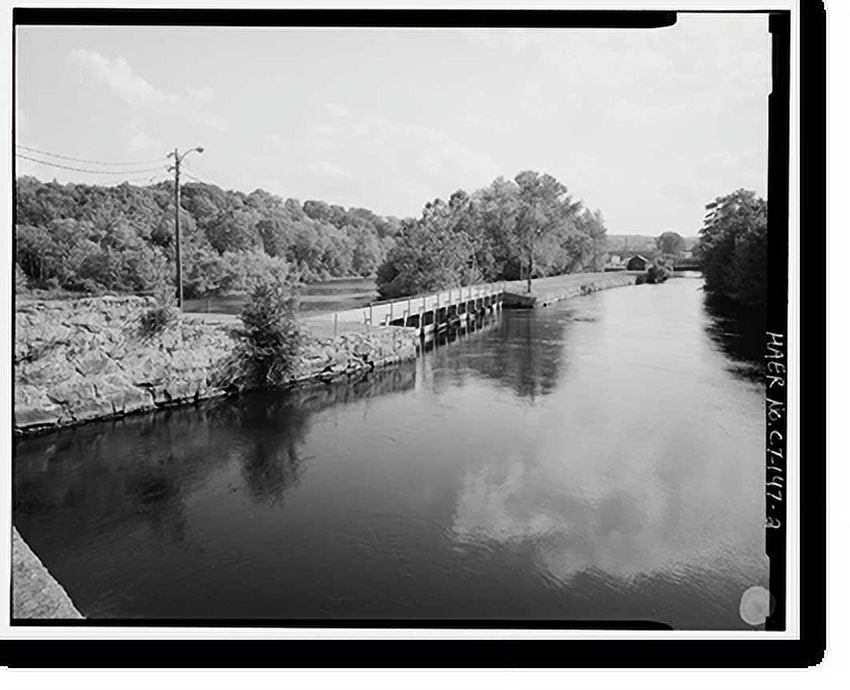 Historic Framed Print, Norwich Water Power Company, West bank of Shetucket River beginning opposite Se, Norwich, New London County, CT - 2, 17-7/8