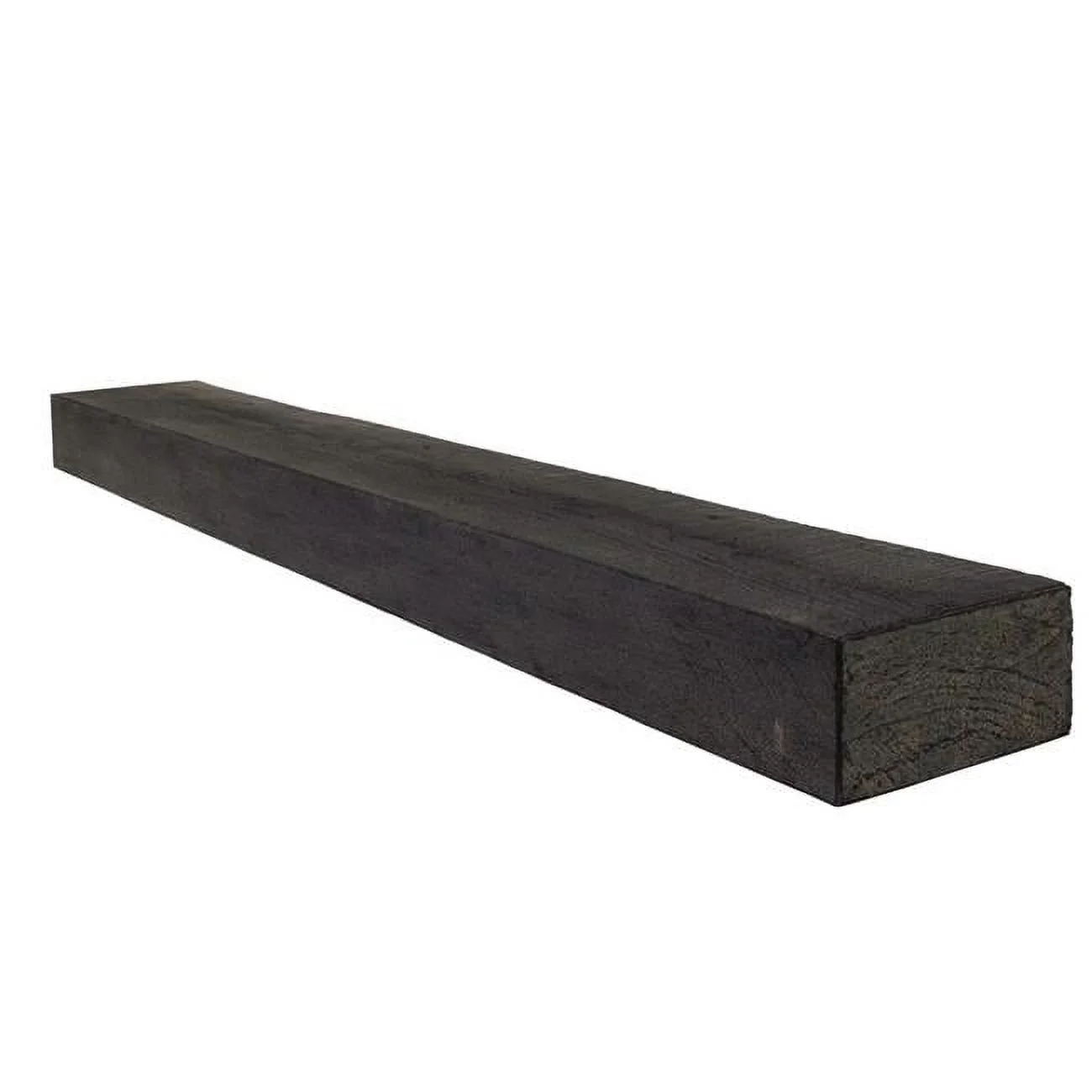 Lexington Hearth  5 ft. Flat Sawn Beam Fireplace Mantel, Eclipse