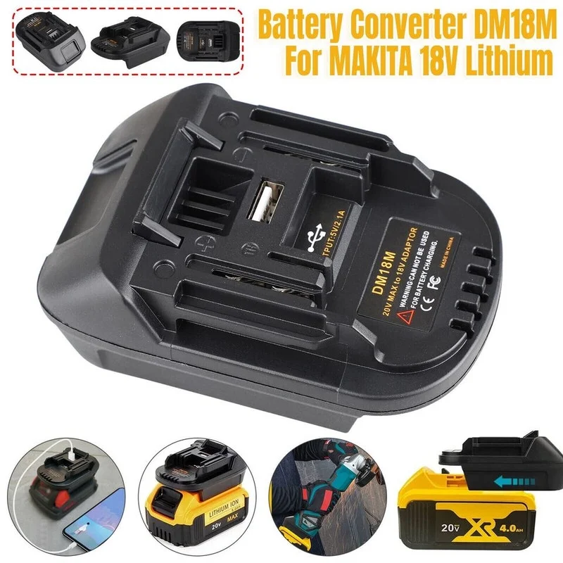 The Perfect Part Dewalt 20V Battery Adapter, Dewalt to Milwaukee Battery Adapter Converter