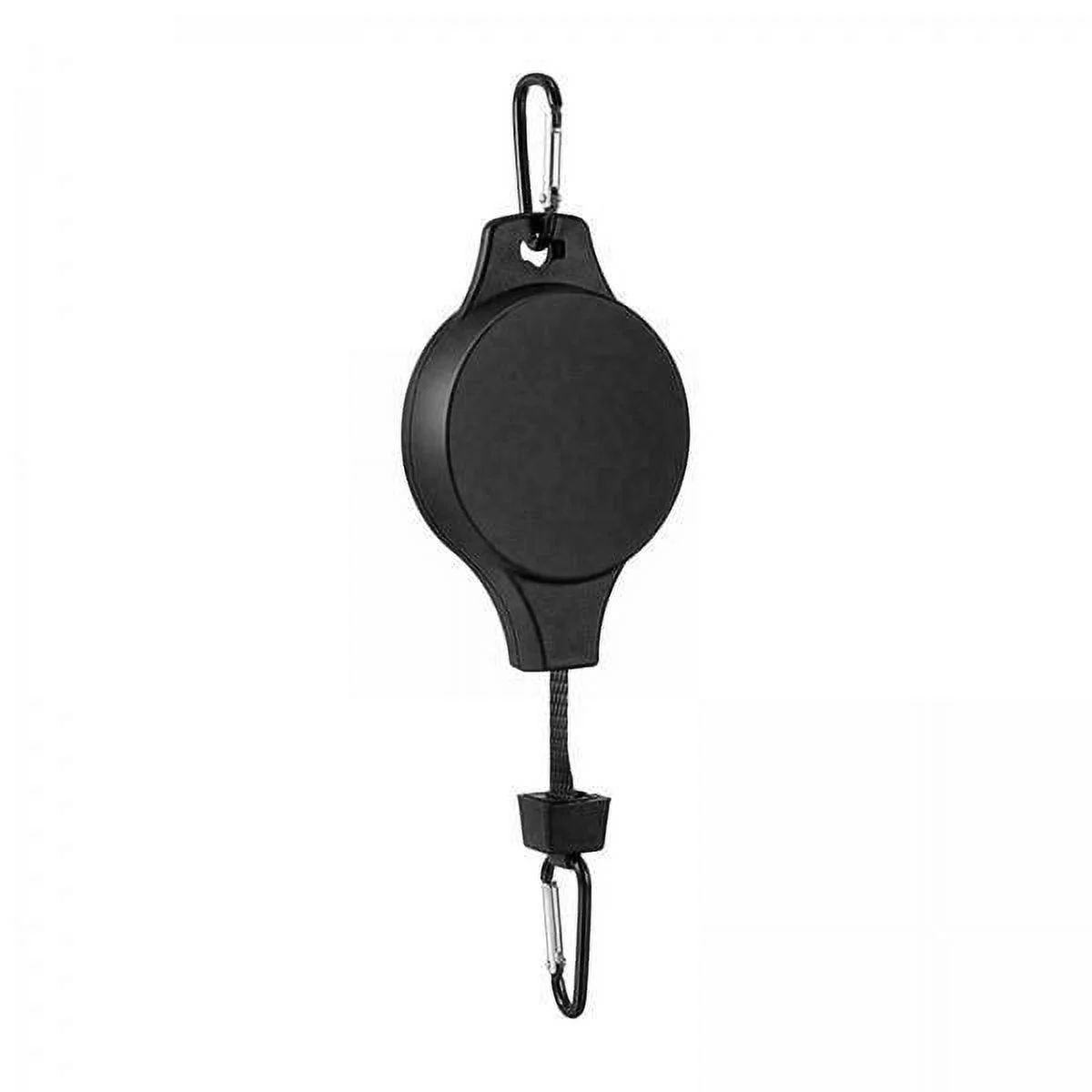 Miulika 2xPlant Pulleys, Retractable Plant Hanger, Birds Feeder Hanging Heavy Duty Plant Pulley, Flower Basket Hook Hanger for Indoor, Garden Home Outdoor , black , 4 Pcs