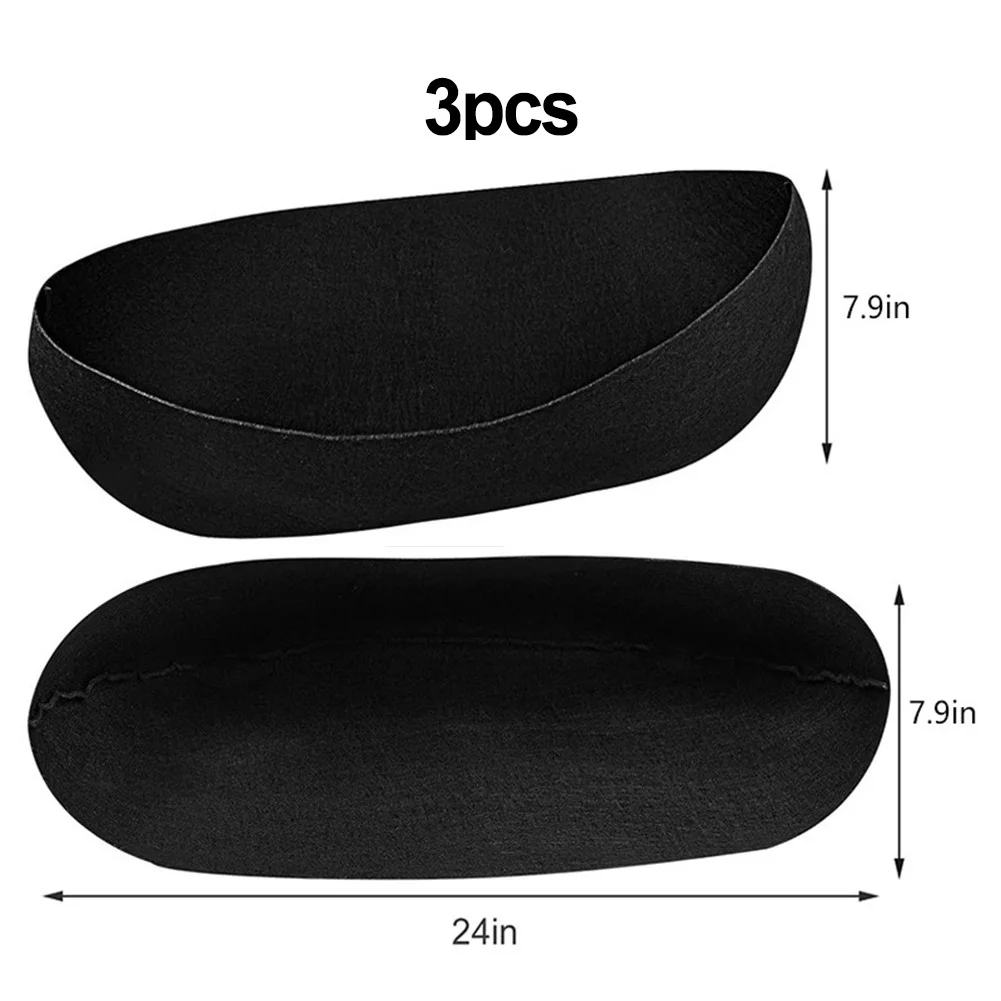 3 Pcs 24/30/36inch Hanging Plant Flower Basket Liners Fabric for Garden Fence