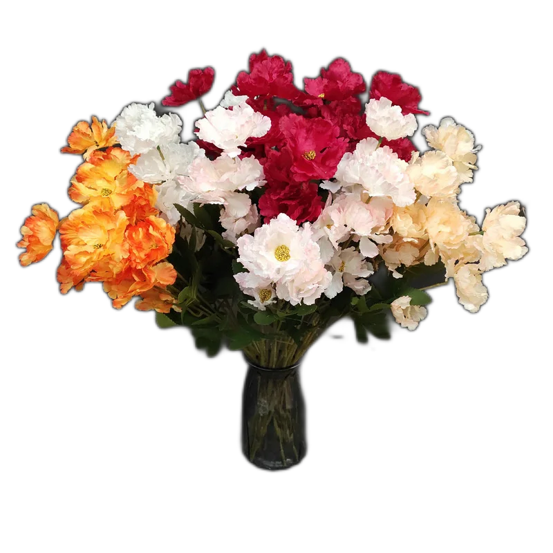 Tianjin Piaoxue Peony Multi -Color Multi -Color Map of Simulation and False Flowers Home Decoration Flower