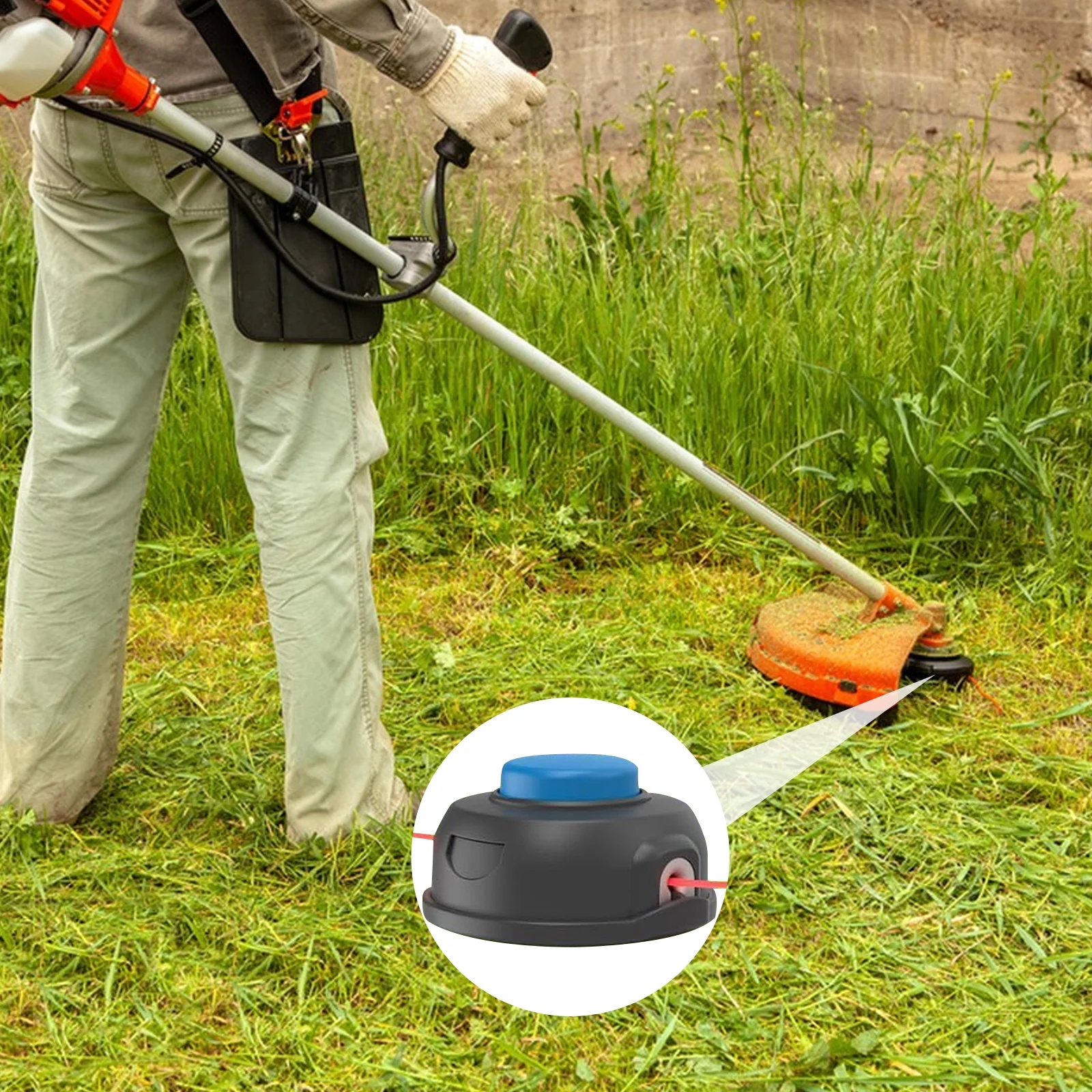 HXEternal T25 Tap Advance String Trimmer Head fits Husqvarna 124L, 125L, 125LDx, 128L, 128LD, 128LDx, 128R, 128RJ, 223L, 223R Curved Straight Shafts Trimmer Weed Eater Replaces 966674401 and 537338306