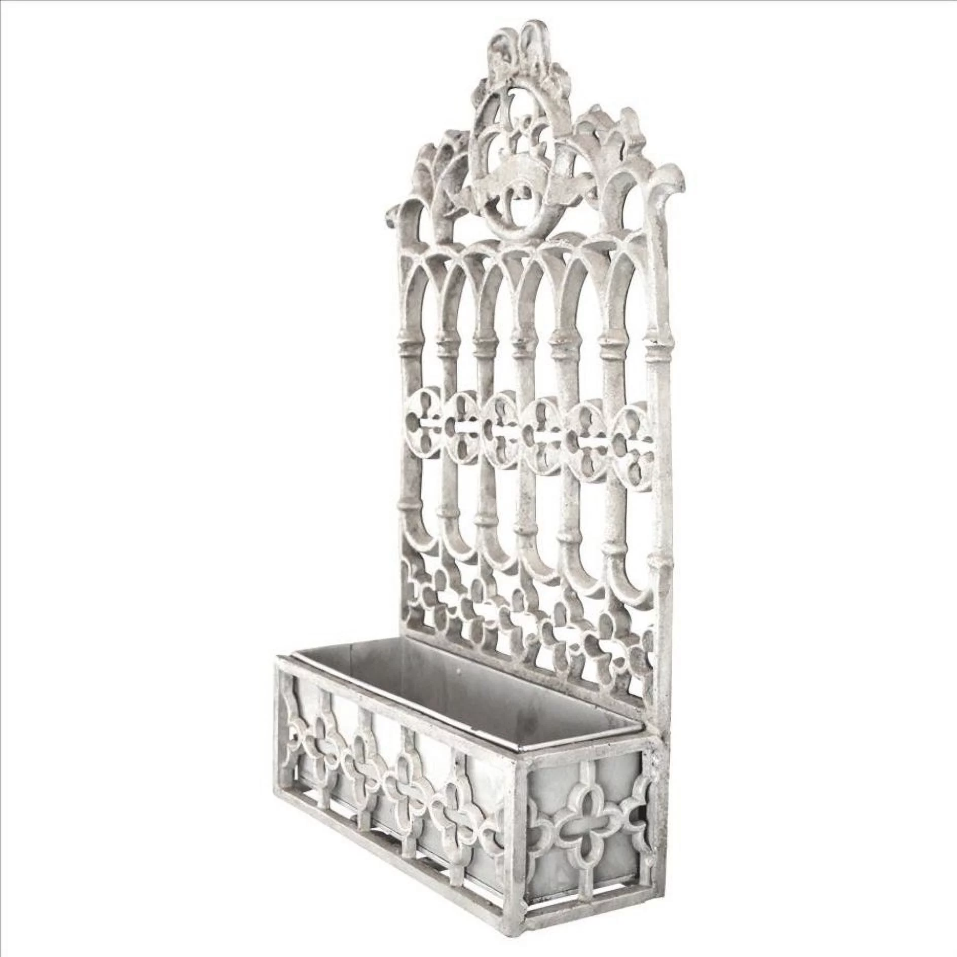 Design Toscano Cast Iron Gothic Revival Flower Box