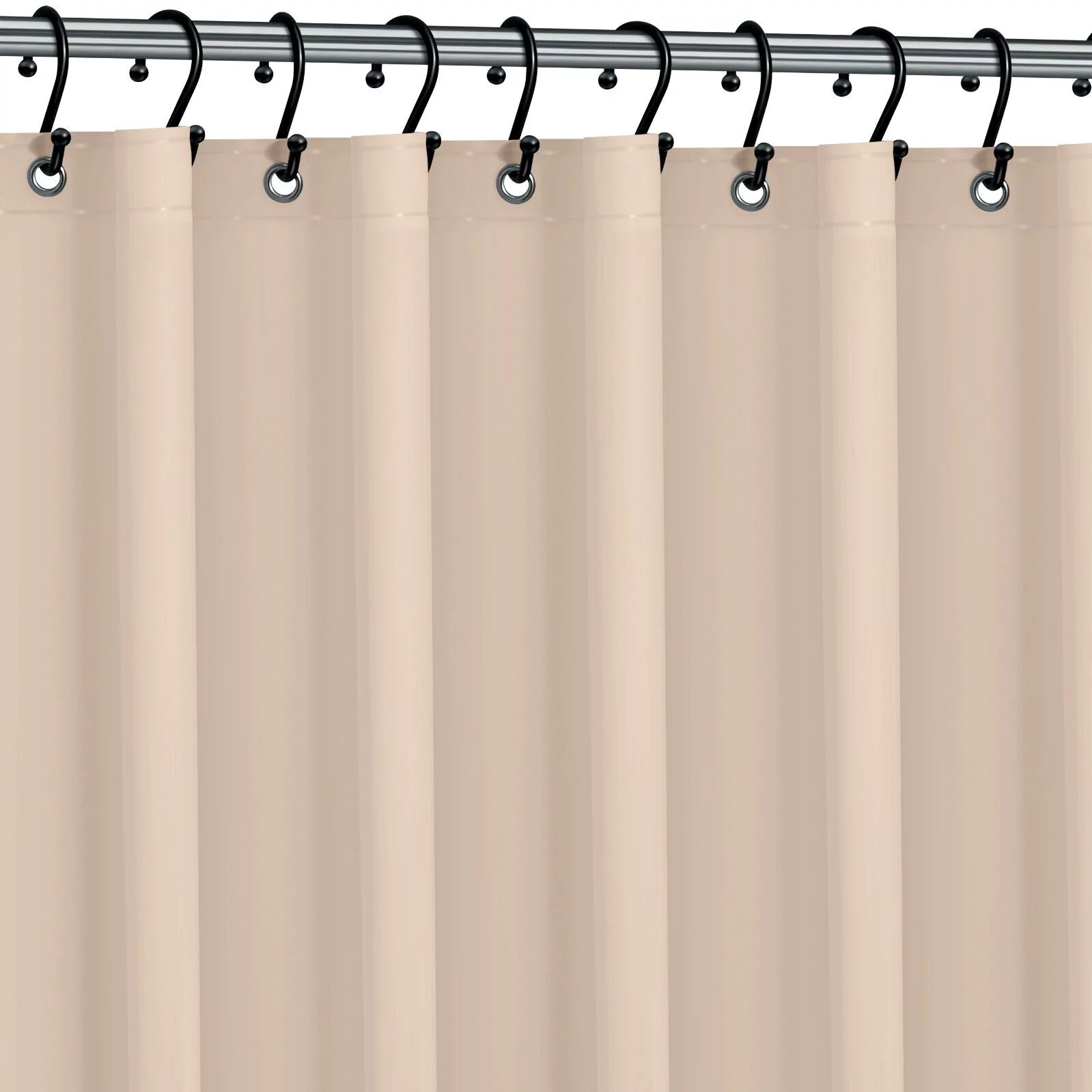 HEAVY DUTY MILDEW FREE VINYL WATERPROOF SHOWER CURTAIN LINER WITH MAGNETS