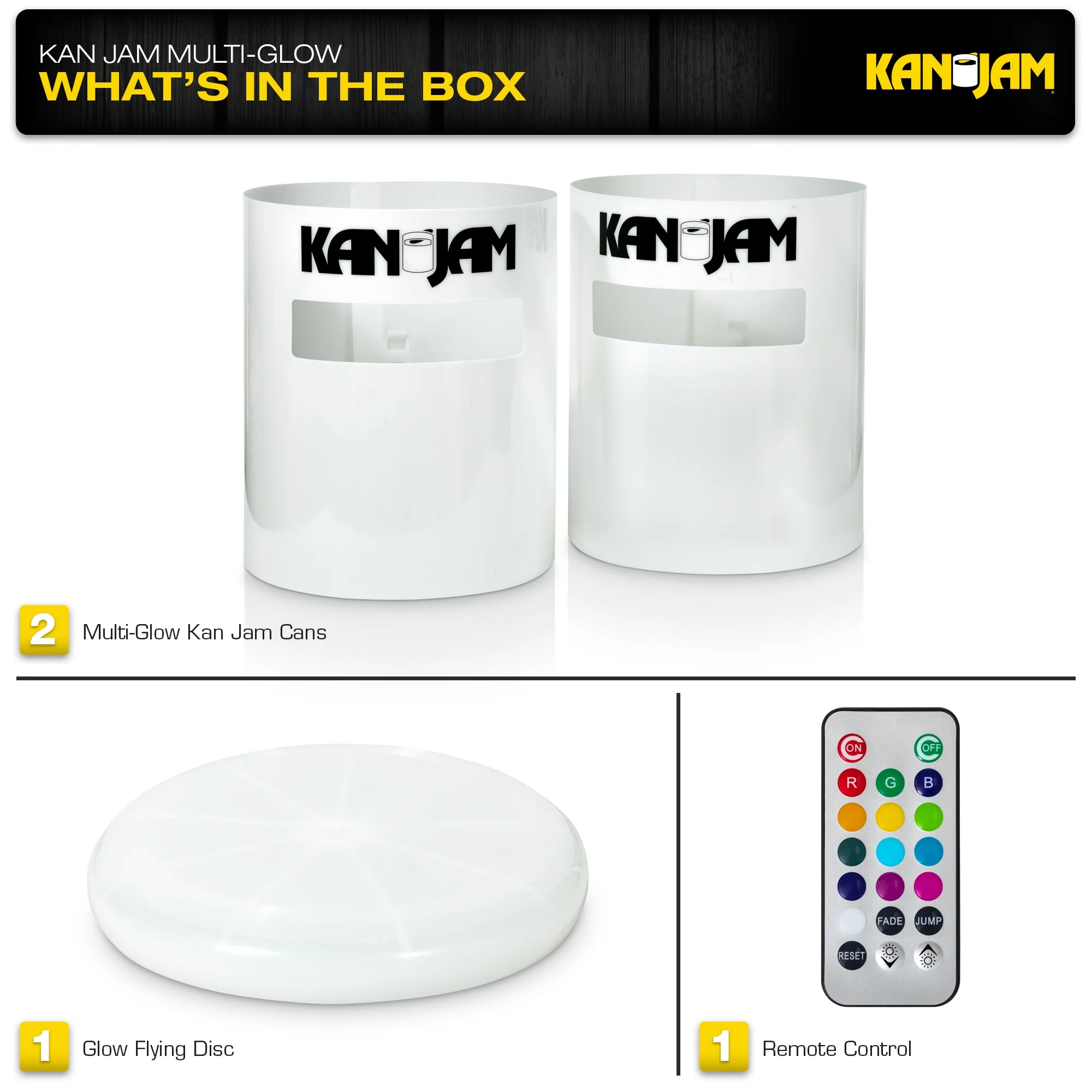 KanJam Illuminate Multi-Color LED Disc Game Set for Play in the Dark!