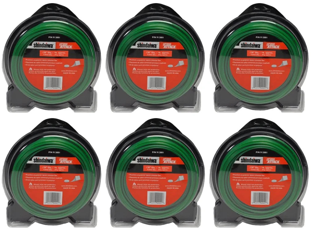 Shindaiwa Genuine 6-Pack of Grass Attack 1 Lb Donut .130