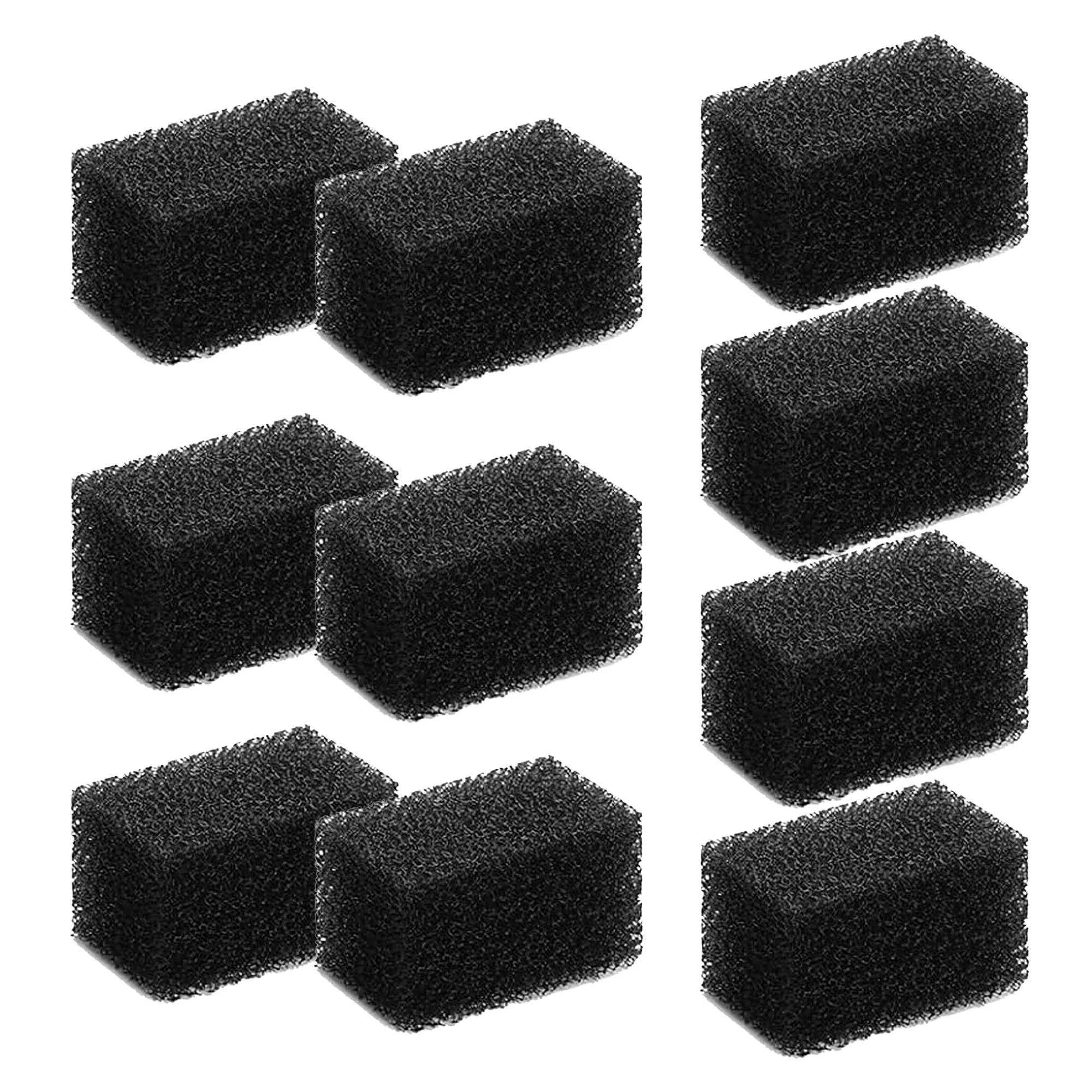 Delapan 10 Replacement Pre-Filter Sponges Fit for 84oz/2.5L Pet Cat Water Fountain Dog Water Bowl Dispenser