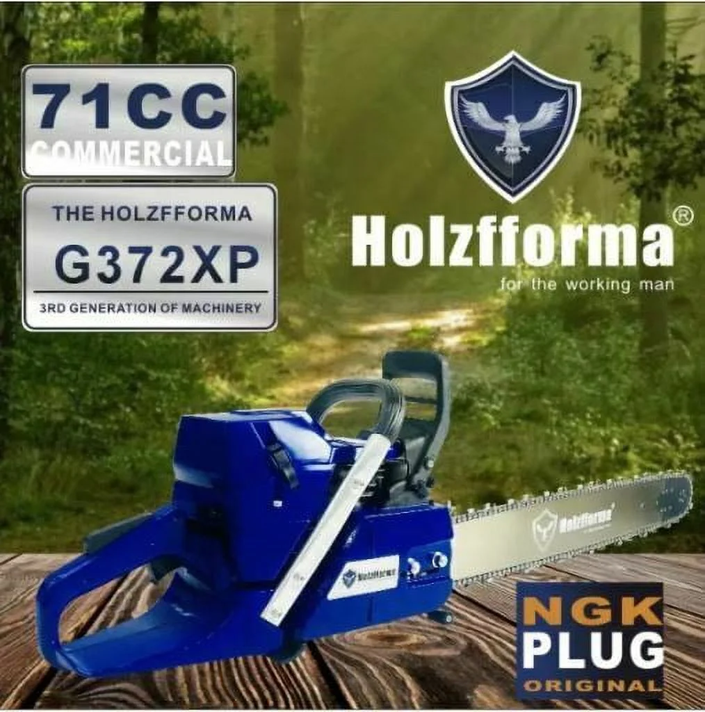 71cc Holzfforma G372XP Gasoline Chain Saw With 28 Inch Bar and Chain