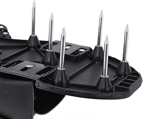 New Lawn Ventilator Shoes (About 12 inches Long), Heavy Duty Pointed Ventilator Shoes with 26 prongs and Adjustable Lock Design, Suitable for Yard, Garden, Lawn Soil Ventilation Tool.