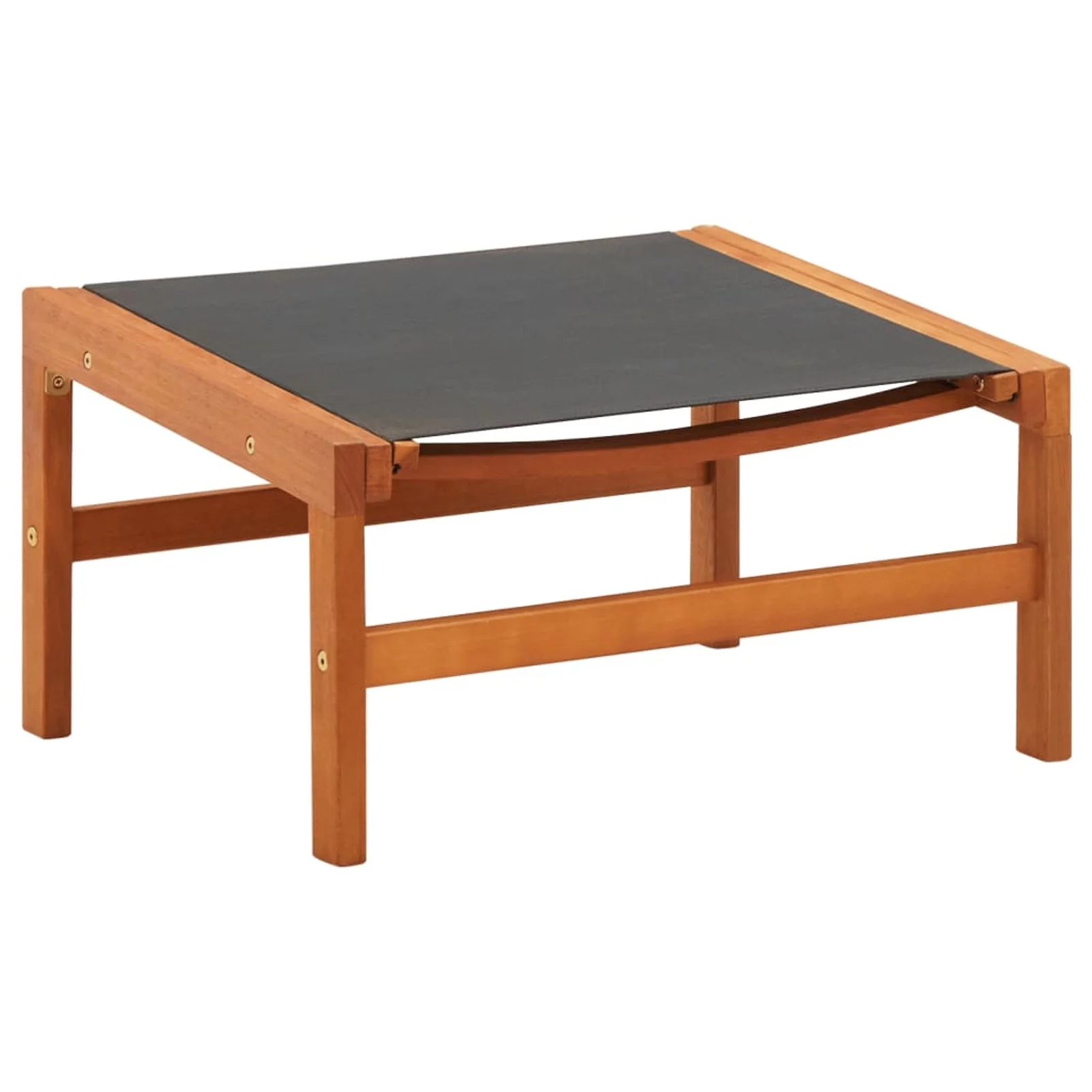 ametoys Patio Chair with Footrest Solid Eucalyptus Wood and Textilene