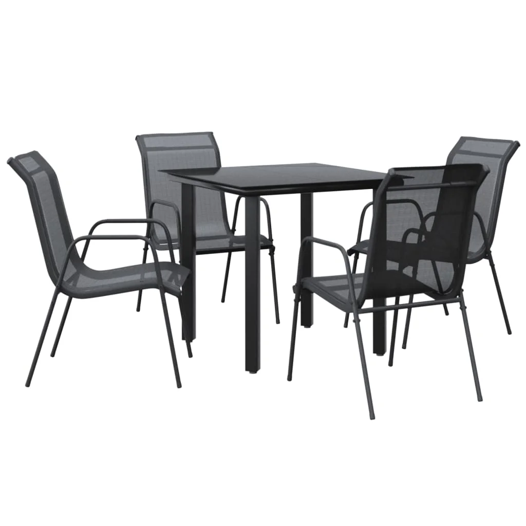 Irfora parcel, Set Table And Chairs Patio Set 5 Piece Patio Set Patio Set Indoor3200691 Steel And SetSet Balcony Poolside Furniture Balcony Or Balcony Or Deck Shcushan Vidaxl
