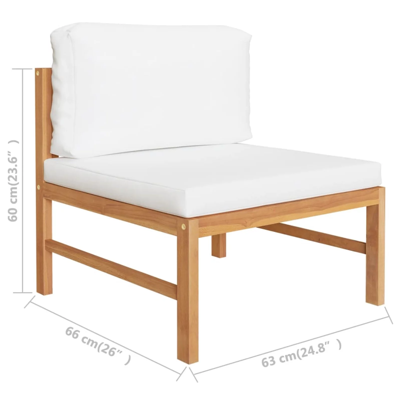 Andoer parcel,Teak Wood Couches Patio Teak Furniture Set Patio With Cream CushionsCouches Patio Set Patio Conversation Cream Cushions Patio Piece Patio Set Cushions Patio Furniture Barash
