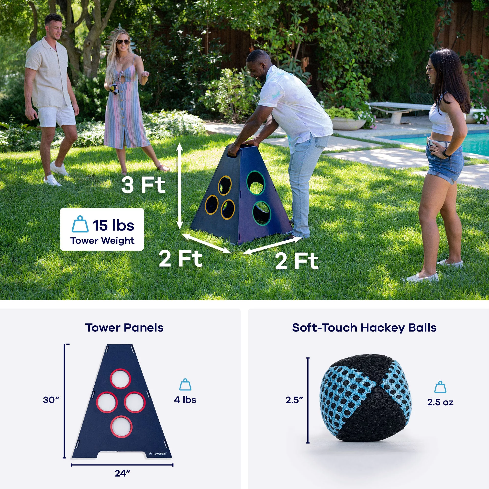 Caliber Games TowerBall Bundle - Backyard Lawn Game