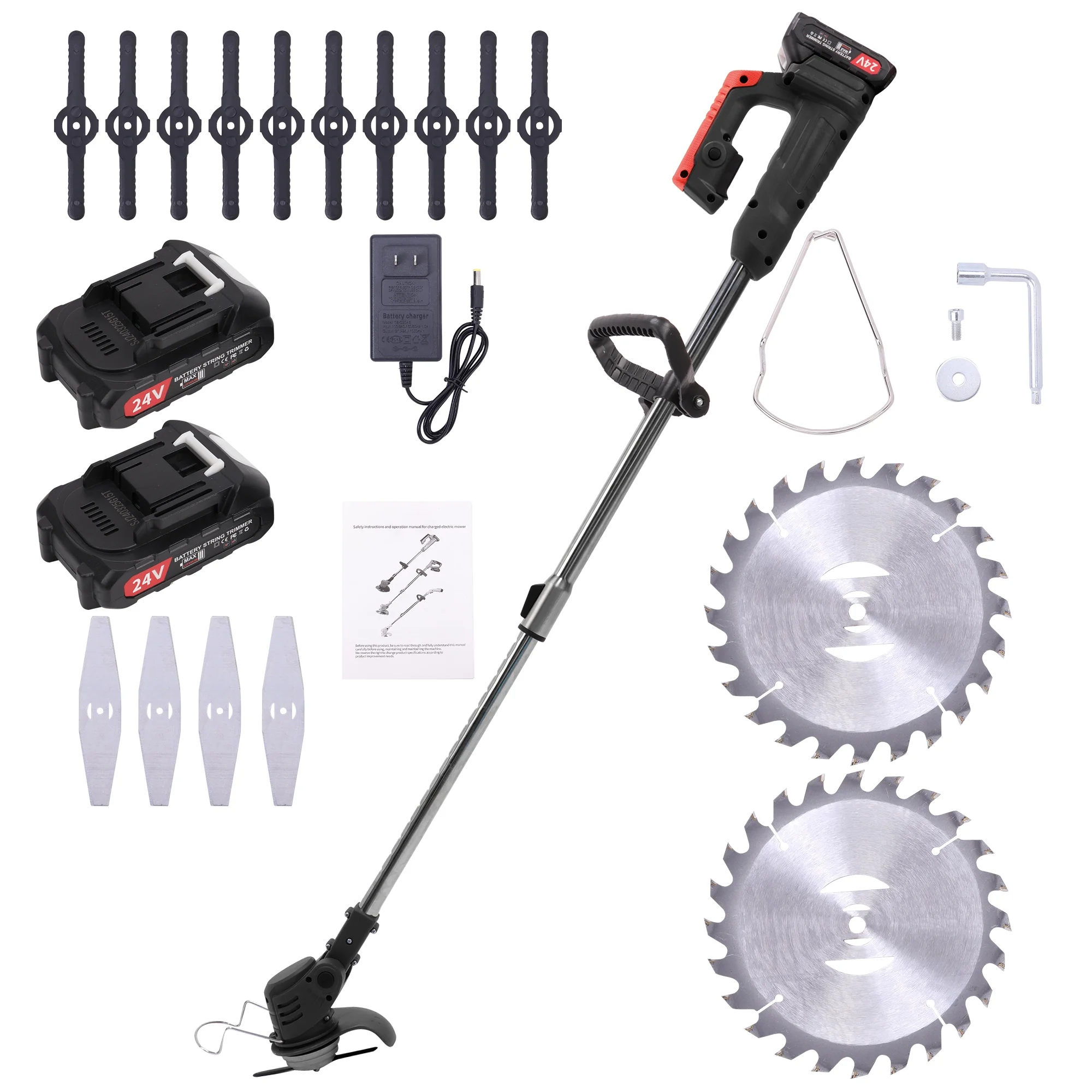 Yard Garden Weed Wacker Cordless Electric Weed Eater Battery Powered