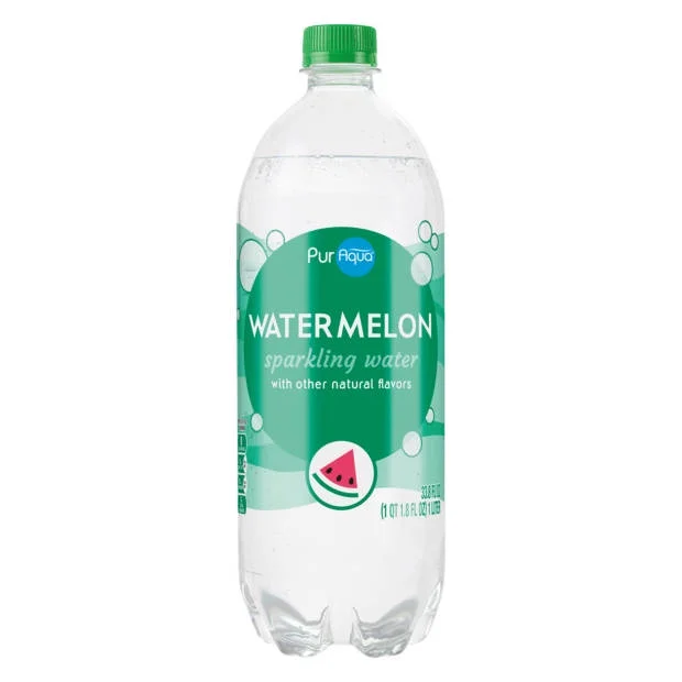 PurAqua Watermelon Sparkling Flavored Water, 33.8 fl oz