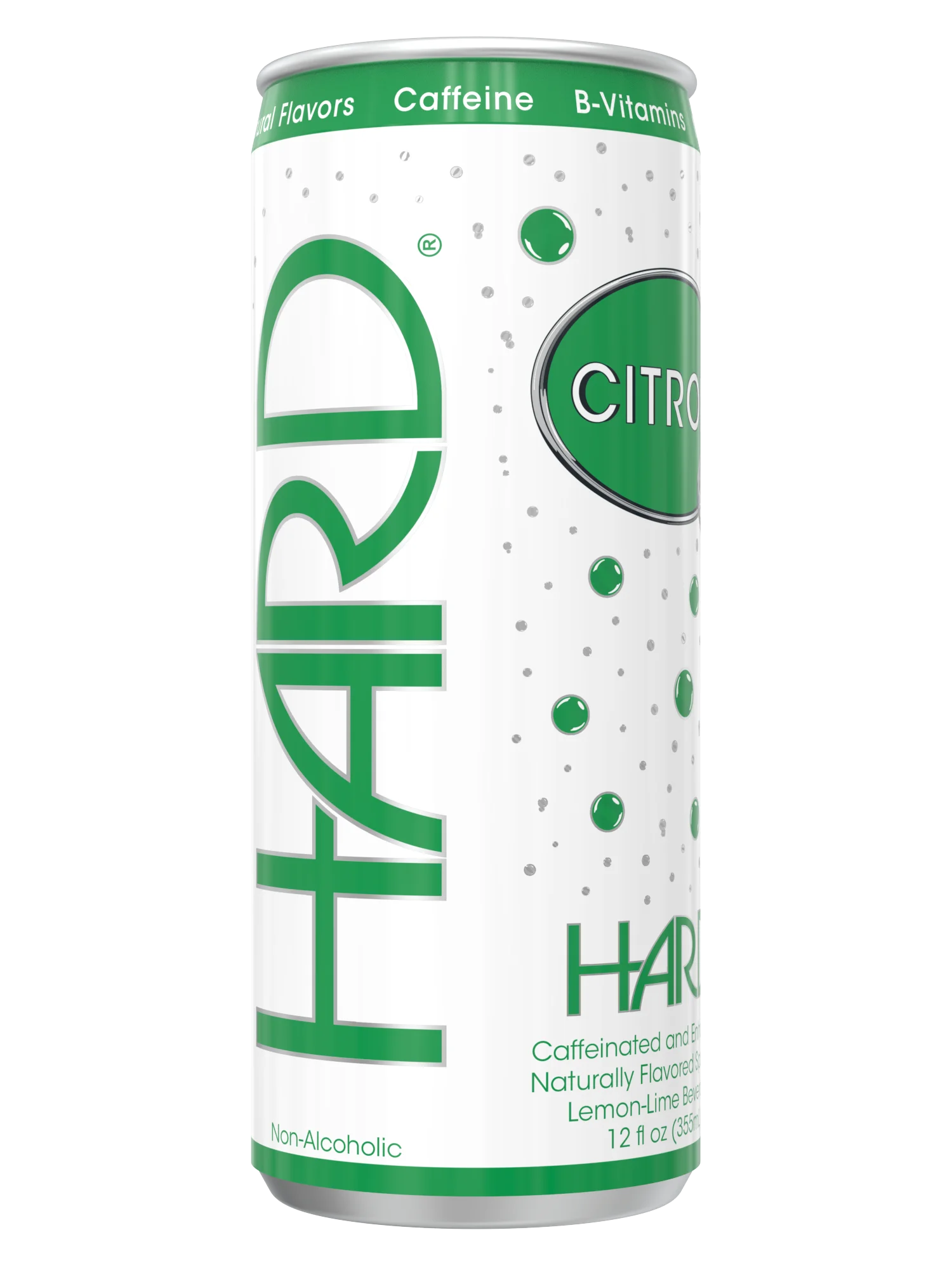 HARD® CITRON - Caffeinated and Enhanced Crafted Sparkling Lemon Lime Beverage - 12 fl oz (Pack of 12)