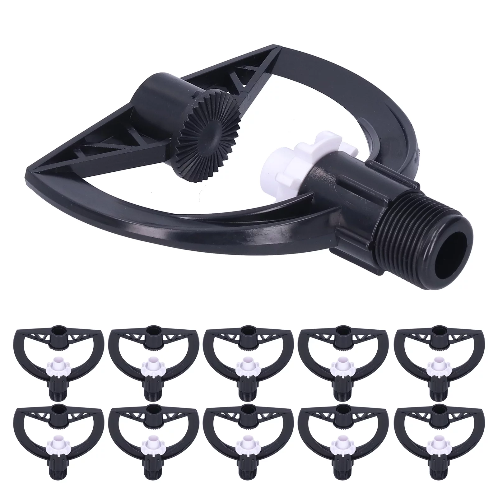 Verdant Touch Garden Sprayer Rotating Sprinkler G3/4 Male Thread Garden Lawn Sprayer Nozzle, 10Pcs, Greenhouse Supplies